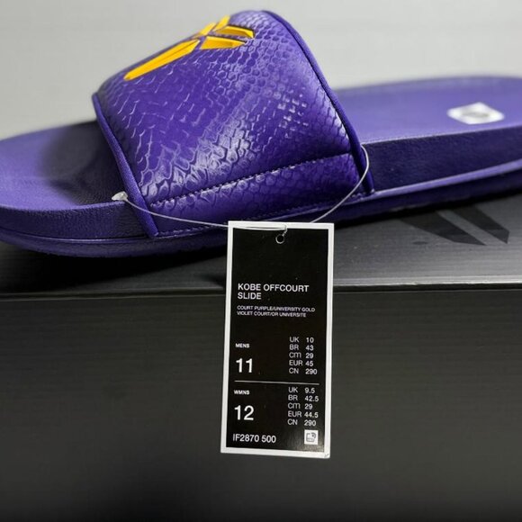 Men\'s Nike Kobe Offcourt Slide Court Purple (IF2870 500) sz: 11 | NWB **NEW** E